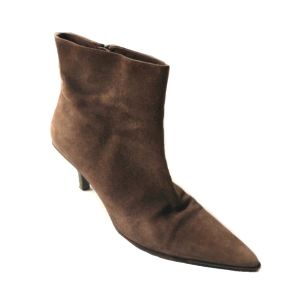 Gucci Brown Suede Ankle Boots